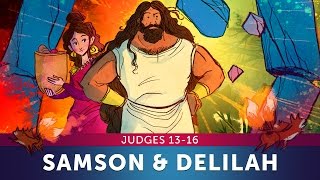 Samson and DelilahJudges 1316  Sunday School Lesson and Bible Teaching Story HD Sharefaithkids [upl. by Yllet]