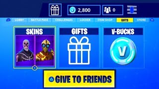 Give SKINS amp VBUCKS to Friends Fortnite Battle Royale [upl. by Poppo350]