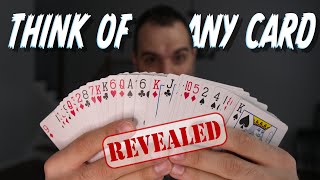 The Most FAMOUS MindReading Card Trick Revealed Mentalism Tutorial [upl. by Julianna787]