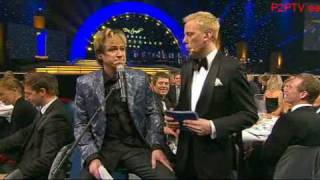 Robert Gustafsson som Per Gessle Idrottsgalan 2009 [upl. by Aleras252]