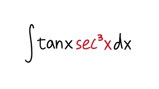 Integral of tanxsec3x tan sec approach calculus 2 tutorial [upl. by Humphrey]