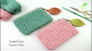 Crochet Coin Purse  Trinity Stitch [upl. by Kieran216]