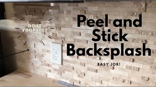 How to install Peel and Stick Backsplash MUST WATCH  MahoganyRose [upl. by Acinej]