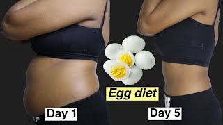 I Tried The Egg Diet For 5 Days Lose 5 kgs in 5 days Weight loss Versatile Vicky [upl. by Calva474]