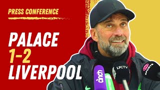 Crystal Palace 12 Liverpool  Jurgen Klopp Press Conference [upl. by Alamap]