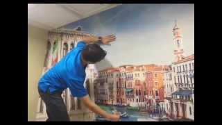 How to install a peel and stick wall mural [upl. by Il]