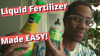 Liquid Fertilizer  How to fertilize your houseplants [upl. by Tnayrb]