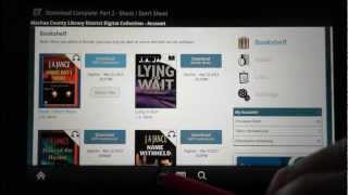 Kindle Fire How to download Audiobooks using Overdrive App [upl. by Alyacim]