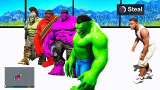 SHINCHAN Stealing EVERY GOD HULK SUIT In GTA5 ll ShivGam Gaming [upl. by Eceinahs]