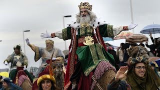 Spain celebrates Three Kings’ Day [upl. by Piefer861]