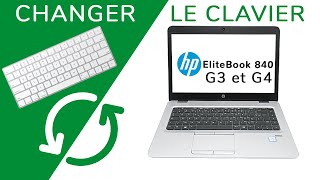 Tuto 5 min Changer le clavier de son HP EliteBook 840 G3 et G4 [upl. by Danit]