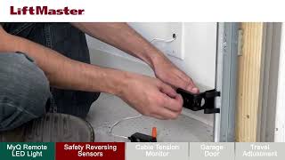 My Garage Door Wont Fully Close LiftMaster Wall Mounted Garage Door Opener [upl. by Llennyl]