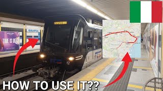 4K 🇮🇹 HOW TO USE THE CATANIA METRO 2023 [upl. by Ariait]