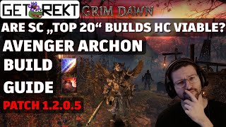 Grim Dawn Build Highlight  Avenger Archon  SC quotTOP 20quot [upl. by Neeham]