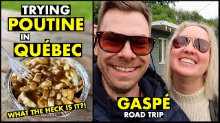 Trying Poutine in Québec  Gaspé Road Trip [upl. by Benzel]