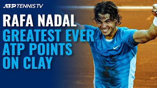 Rafa Nadal Greatest ATP ClayCourt Shots amp Rallies [upl. by Ekim]