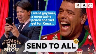 UNBELIEVABLE JEFF Chris Kamara cant handle Michaels hilarious Christmas text 🎅😂  Send To All [upl. by Wincer777]