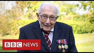 The Queen leads tributes after death of Captain Sir Tom Moore with coronavirus  BBC News [upl. by Petronella]