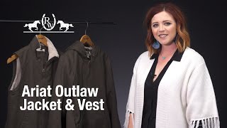 Ariat Review Outlaw Jacket amp Vest [upl. by Aihtibat]