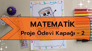 PROJE ÖDEVİ KAPAK YAPIMI 📒 PROJE ÖDEVİ KAPAĞI NASIL HAZIRLANIR🤩 MATEMATİK PROJE ÖDEVİ [upl. by Fiertz]