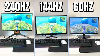 240 Vs 144 Vs 60 FPShz Fortnite Comparison In Depth Analysis [upl. by Haven35]