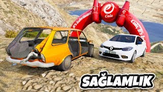 Renault Ailesi Arabalar Sağlamlık Yarışmasına Katılıyor  GTA 5 [upl. by Cresida862]