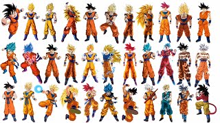 Evolution Of Goku All Forms DBZDBSDBGTSDBH  CharlieCaliph [upl. by Hiroshi268]