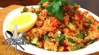 Turkish Couscous Salad Kısır  Video Recipe [upl. by Eelrihs]