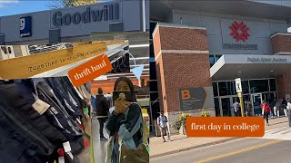 My first day in Fanshawe College Canada Vlog Thrift haul lifewithnis firstdayofcollege [upl. by Ajani]