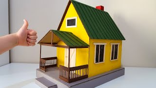 How to Make A House From Cardboard  Kartondan Harika bir Ev Yapımı [upl. by Ollehto127]