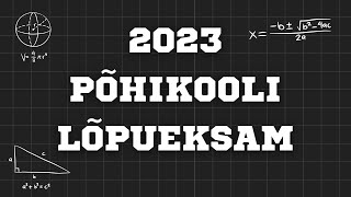 Matemaatika Põhikooli Lõpueksam 2023 [upl. by Lacee963]