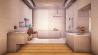 Minecraft How to Build a Modern Bathroom [upl. by Anelec]