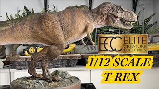 Elite Creature Collectibles 112 T Rex Female Maquette ECC Stan Winston Jurassic Park Statue Review [upl. by Phaih775]