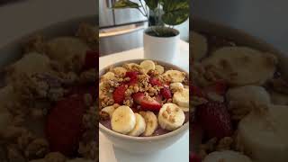 Acai Bowl Recipe in 60 Seconds [upl. by Noyrb]