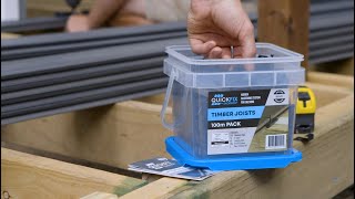 How to install Ekodeck using Quickfix 6mm System on Timber Joists Composite Decking InstallationDIY [upl. by Eillam]