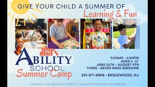 Ability School Summer Camp Calendar 2024 [upl. by Ita]