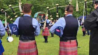 Tuning Up UK Pipe Band Championships 2018  Dowco Triumph St [upl. by Oibirot607]