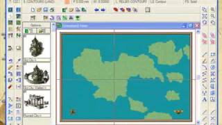 Part C Overland Mapping with Campaign Cartographer  Contours [upl. by Waylin]