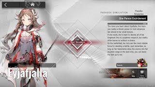 Arknights Paradox Simulation Eyjafjalla Guide High Level [upl. by Aleris]