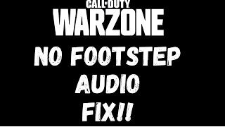 No Footstep sound FIX Warzone 3 [upl. by Aramaj628]