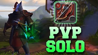 Bow Solo PVP Low TIER BUILD  Albion Online PVP [upl. by Meeker]