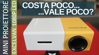 Mini Proiettore Excelvan YG300 1080P LED 60quot [upl. by Nylesoy]