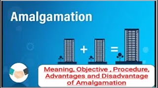 Concept of Amalgamation  Meaning  ObjectiveProcedure Advantage and Disadvantage of Amalgamation [upl. by Koch390]