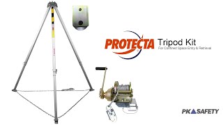 Confined Space Entry amp Retrieval Kit Protecta Tripod Winch amp Snatch Block [upl. by Dwan]