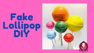 Fake Lollipop DIY  Paletas o Chupete Artificiales Original  Dollar Tree [upl. by Mode]