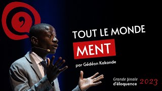 Grande finale déloquence 2023  Gédéon Kakonde  Tout le monde ment [upl. by Ahsotal]