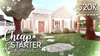 ROBLOX  Bloxburg Cheap Starter Home 20k  NO GAMEPASS  House Build [upl. by Anaiuq494]