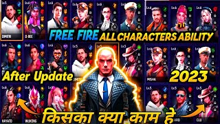 Character Ability Full Details  New Character Ability Test  All Character Ability In Free Fire [upl. by Asylla185]