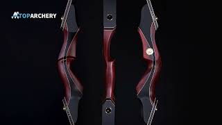 TopArchery 60quot Takedown Recurve Bow Wood Laminated Archery Bow [upl. by Garlan325]