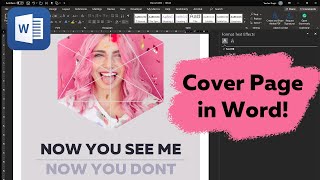 How to Cover page or front page Design 2022 one image in multiple shapes MS word  fully explained [upl. by Dole638]